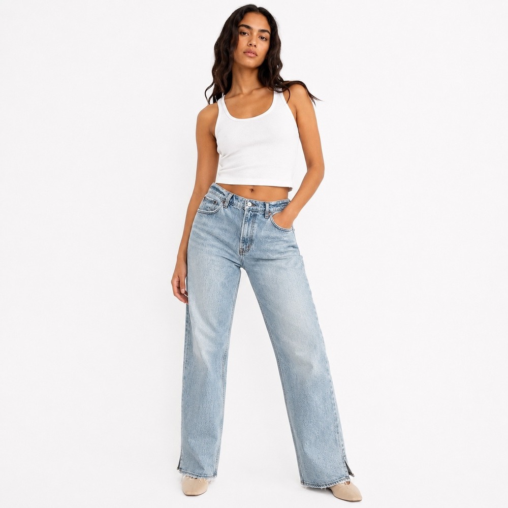 Abercrombie & Fitch Women 90s Straight Ultra High Rise Jeans 28/6 Retro